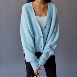 Urban outfitters Thea cardigan light blue size XS